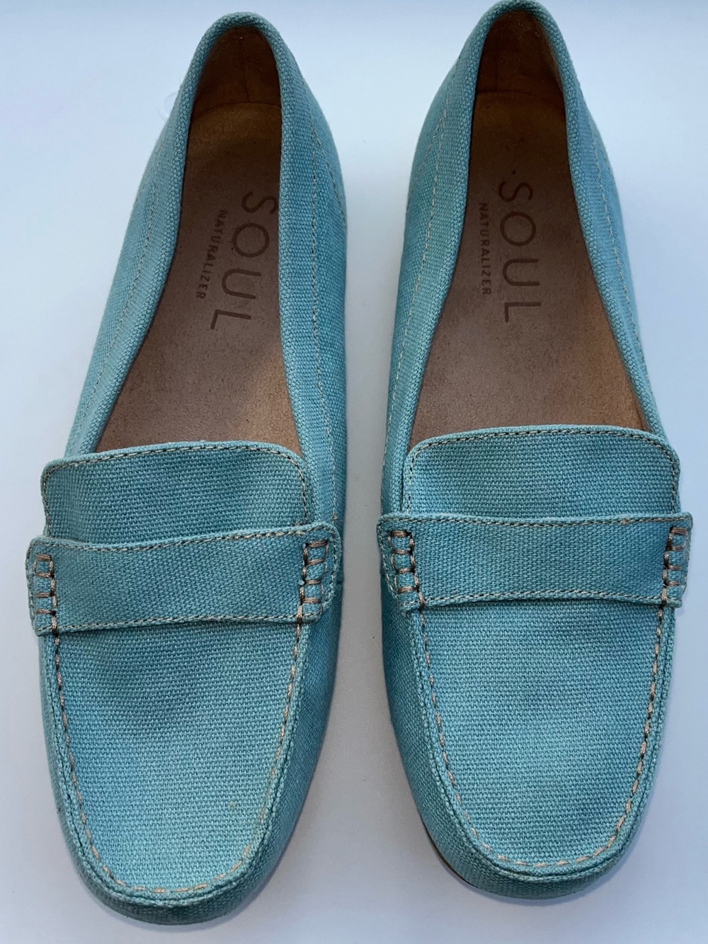 NWOT SOUL Naturalizer Women’s Teal Canvas Slip-On Loafers